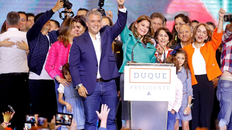 Fotografija: Ivan Duque je novi kolumbijski predsednik. FOTO: Reuters