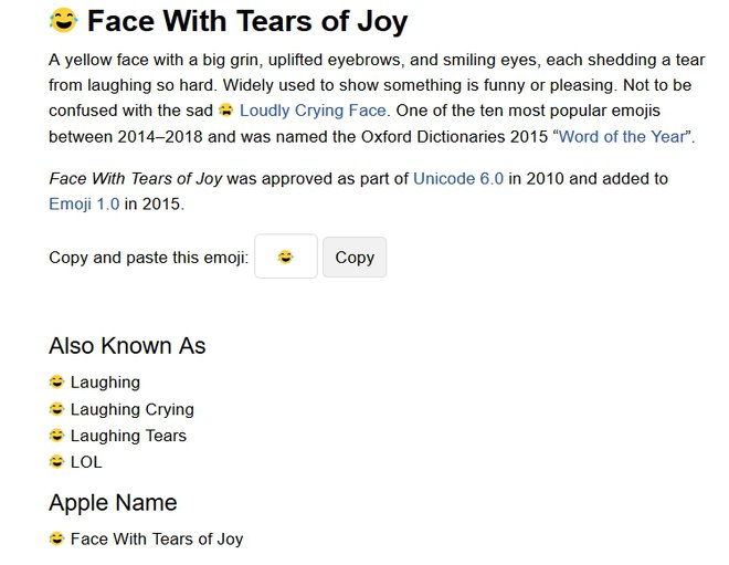 Emotikon, ki izraža solze sreče. FOTO: Emojipedia