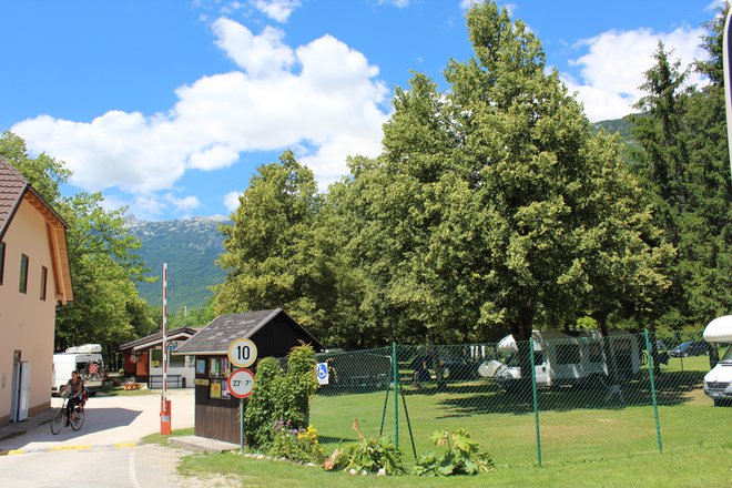 Skoraj tretjina Kampa Polovnik, ki deluje od leta 1956, je na občinski zemlji. Foto Blaž Močnik