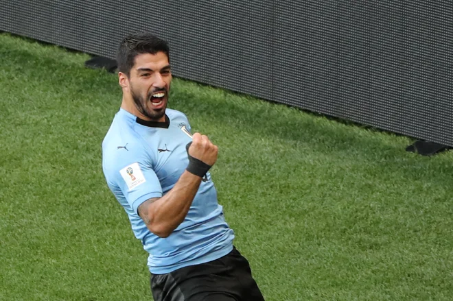 Suarez je stoti nastop za Urugvaj obeležil z zadetkom. 