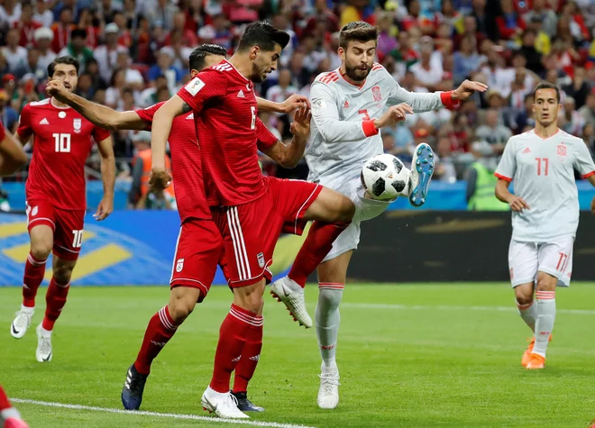Gerard Pique veliko poizkuša tudi v napadalnih akcijah.&nbsp;