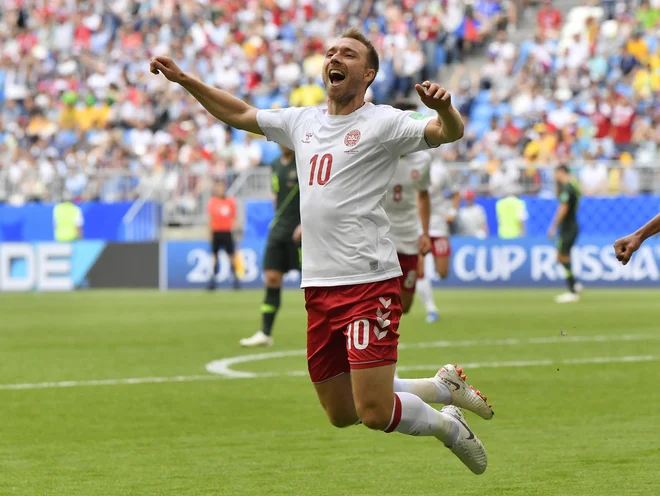 Christian Eriksen je poskrbel za zgodnje vodstvo Danske.&nbsp;
