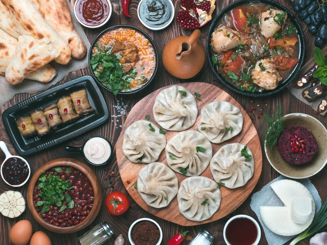 Tradicionalna gruzijska pogostitev Foto Fascinadora Getty Images/istockphoto