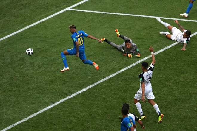Neymar je vendarle dočakal svoj veliki trenutek. Foto Lee Smith/Reuters