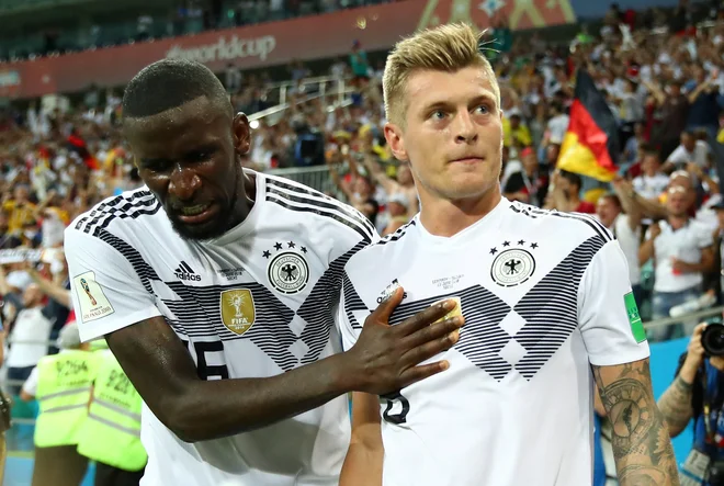 Veliki nemški junak je postal Toni Kroos. FOTO: Reuters
