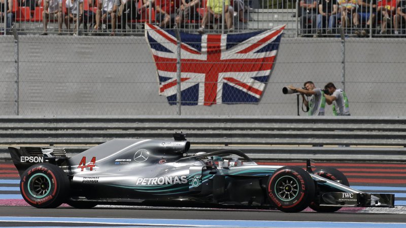 Fotografija: Lewis Hamilton je zmagal tretjič v sezoni. Foto Claude Paris/AP