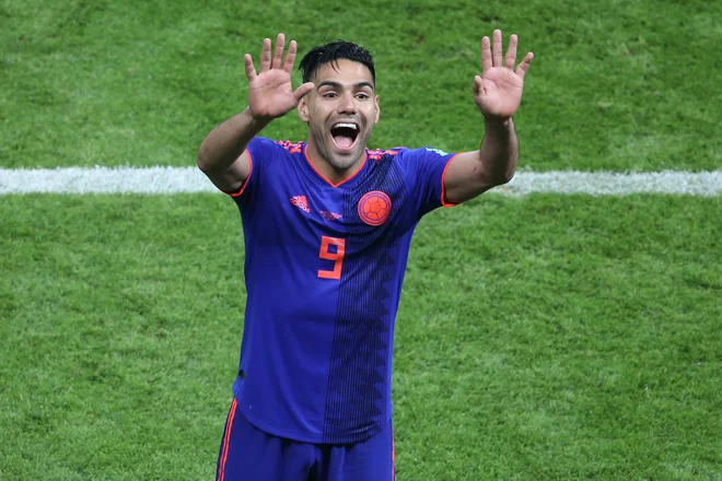 Radamel Falcao je zadel prvič na mundialih. Foto Roman Kručinin/AFP