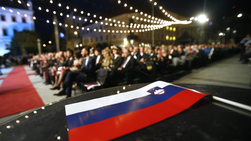 Fotografija: Predsednik Pahor je državljane pozval, naj vsaj ob prazniku opazijo lepote Slovenije in kako srečni smo, ker jo imamo. FOTO: Blaž Samec/Delo