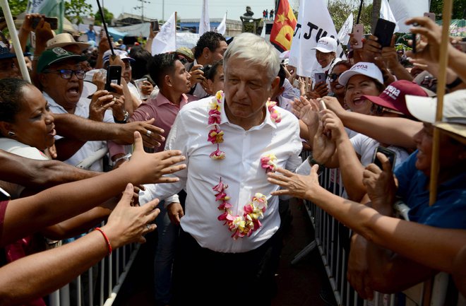 Ankete napovedujejo zmago populista Lópeza Obradorja. FOTO: AFP