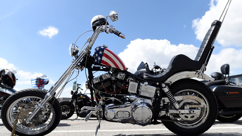 Fotografija: Harley-Davidson so tudi v Evropi zelo popularni. FOTO: Fabian Bimmer / Reuters