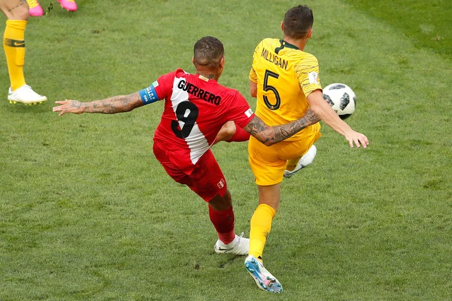 Paolo Guerrero je potrdil prvo mundialsko zmago Peruja po letu 1978. Foto Odd Andersen/AFP