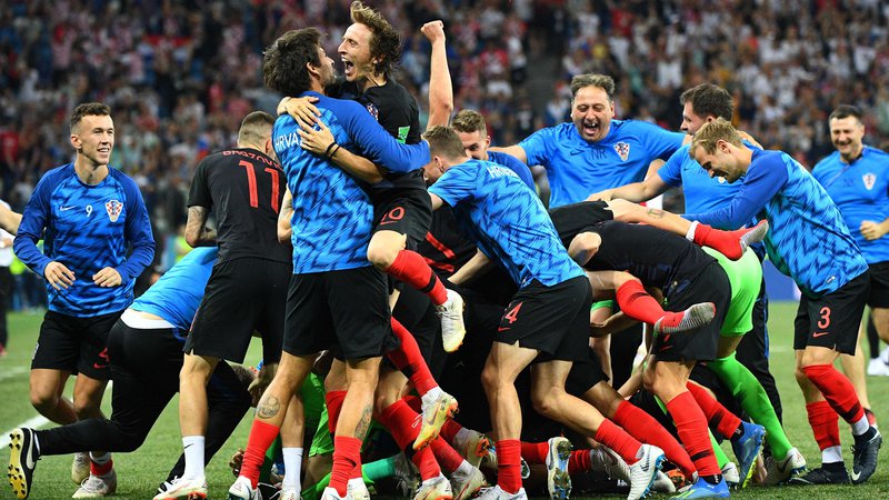 Fotografija: Hrvaško veselje je bilo nepopisno. Foto Johannes Eisele/AFP