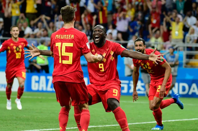 Belgijsko slavje je bilo nepopisno. FOTO: AFP