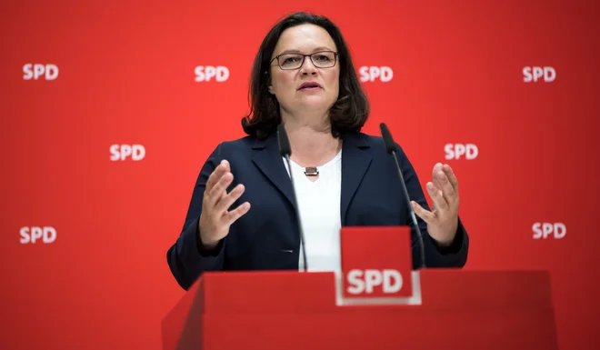 Andrea Nahles. FOTO: Bernd Von Jutrczenka/AFP