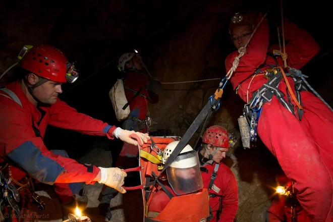 Maks Merela je član enote Jamarske reševalne službe Slovenije, ki je usposobljena za posredovanje v&nbsp;tujini. FOTO: CaveSAR Slovenia&nbsp;