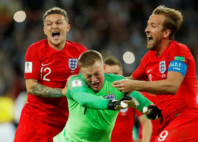 Jordan Pickford je bil junak večera v Moskvi. Foto: Reuters