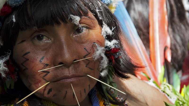 Fotografija: Pripadnica ljudstva Yanomami FOTO: Reuters