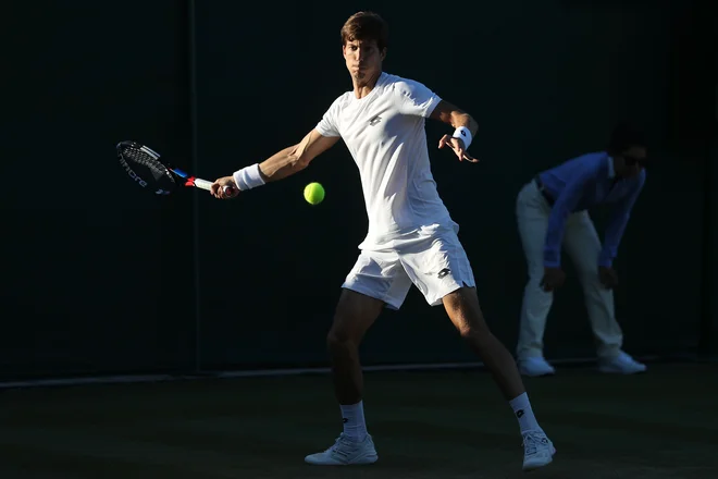 Aljaž Bedene si je privoščil preveč lastnih napak. Foto Daniel Leal-Olivas/AFP