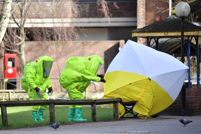 Skripalova sta bila zastrupljena v začetku marca. FOTO: Ben Stansall/AFP