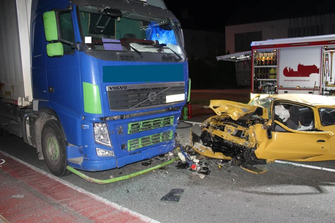Trčenje v Retečah. FOTO: PU Kranj