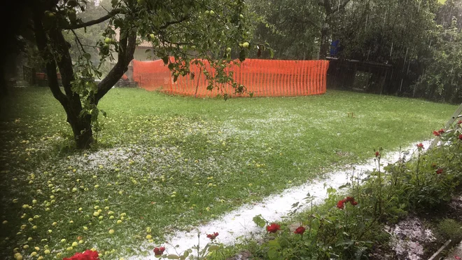 Toča v Prevaljah FOTO: T. D.