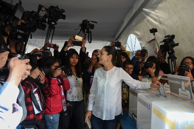 Claudia Sheinbaum bo vodenje Ciudada de México prevzela decembra.&nbsp;FOTO: Bernardo Montoya/AFP