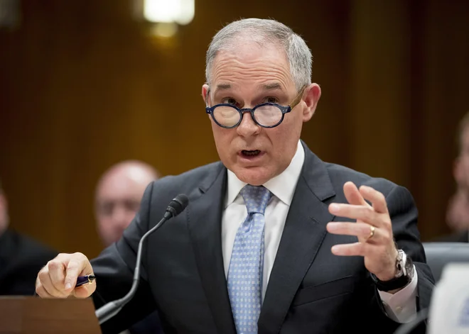 Pruitt je rad ponavljal izmišljotine o podnebnih spremembah.FOTO: Andrew Harnik/Ap