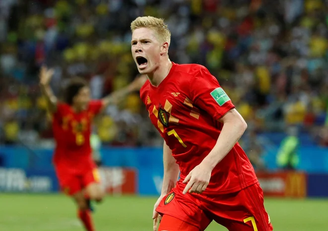 Kevin de Bruyne je poskrbel za nov evrogol na tem svetovnem prvenstvu. FOTO: Reuters
