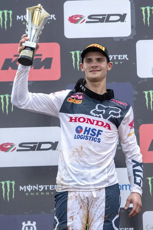 Tim Gajser si je v Aziji utrdil samozavest z drugim mestom. Foto Honda HRC