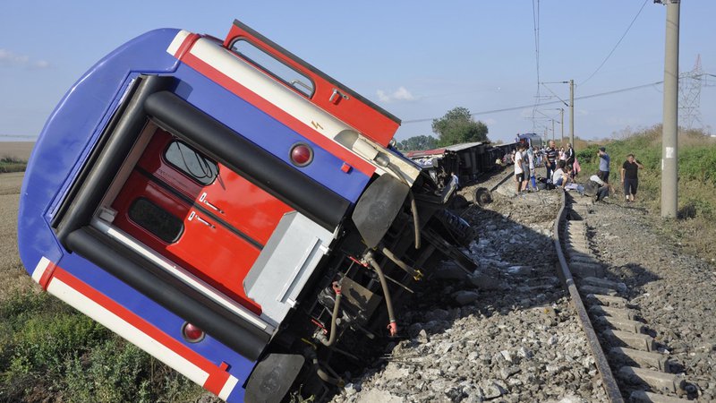 Fotografija: Vlak je prišel iz mesta Kapikule na meji z Bolgarijo, namenjen pa je bil v Istanbul. FOTO: Reuters