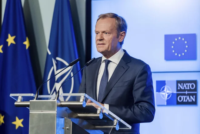 Predsednik Evropskega sveta Donald Tusk FOTO: AP/Geert Vanden Wijngaert