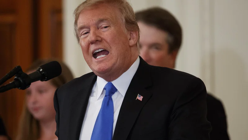 Fotografija: Donald Trump: Nemčija je ujetnica Rusije, ker dobiva od nje toliko svoje energije. FOTO: AP
