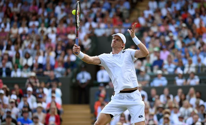 Kevin Anderson je dosegel največjo zmago v karieri. Foto AFP