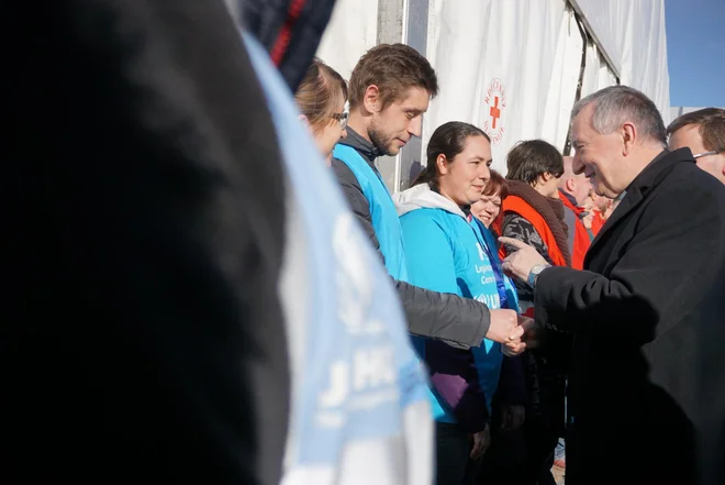 Oglasil se je tudi vatikanski državni tajnik Parolin in nastopil proti politiki Mattea Salvinija.<br />
Foto Delo/Janoš Zore