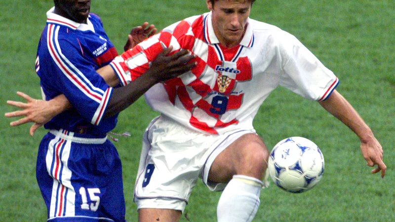 Pred 20 leti sta na Stade de France zadela v polno Lilian Thuram in Davor Šuker. FOTO: Reuters