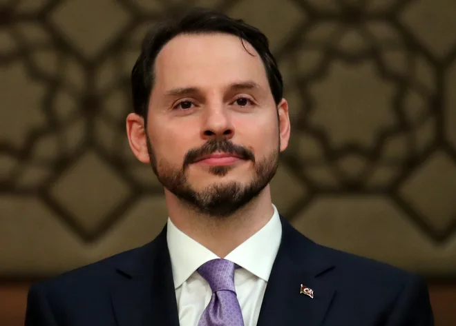 Predsednikov zet Berat Albayrak je že na dan tastove prisege postal finančni minister. FOTO: Reuters