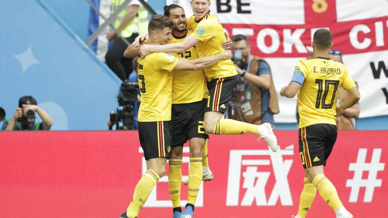 Fotografija: Meunier je poskrbel za zgodnje vodstvo Belgije. FOTO: Reuters