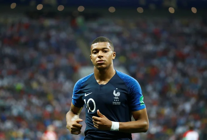 Soccer Football - World Cup - Final - France v Croatia - Luzhniki Stadium, Moscow, Russia - July 15, 2018 France's Kylian Mbappe during the match REUTERS/Kai Pfaffenbach