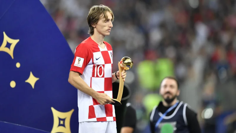 Fotografija: Luka Modrić je prepričal najbolj med vsemi na prvenstvu. FOTO: Martin Meissner/AP