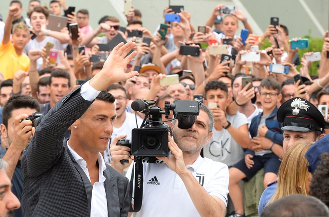 Cristiano Ronaldo je zjutraj prišel na zdravniški pregled. Foto: Reuters