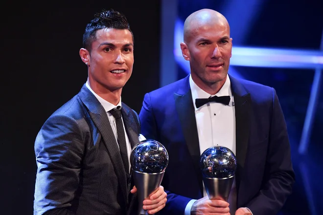 Bosta Zinedine Zidane in Cristiano Ronaldo skupno športno pot nadaljevala pri stari dami? FOTO: Ben Stansall/AFP