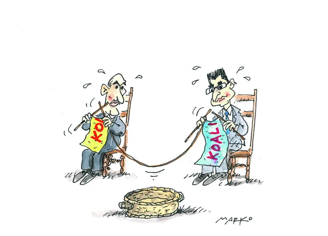 Moč izvira iz tega, da imaš relativno malo sovražnikov. KARIKATURA: Marko Kočevar