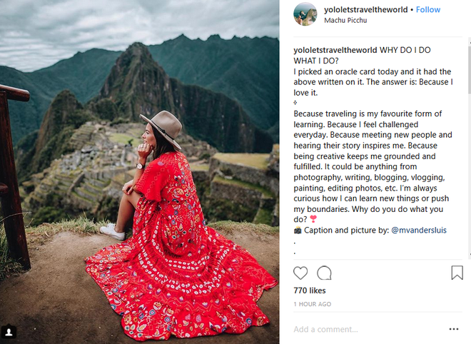 Po podatkih nove raziskave podjetja Allianz Global Assistance 36 odstotkov milenijcev, ki potuje, objavljajo zavajajoče fotografije s počitnic. FOTO: Instagram