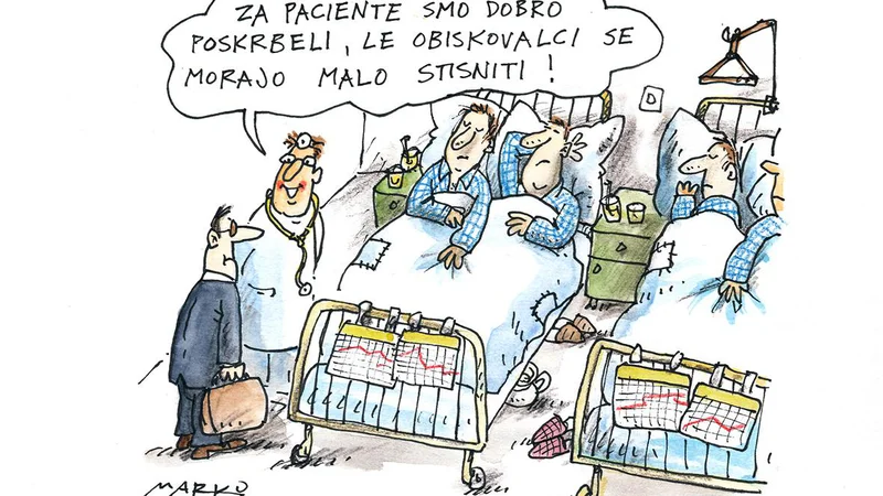 Fotografija: Skrb za paciente KARIKATURA: Marko Kočevar 