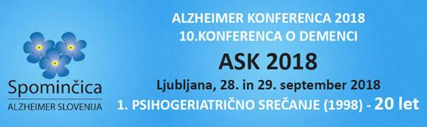 10. konferenco o demenci – ASK 2018 bo na Medicinski fakulteti Univerze v Ljubljani, ki je skupaj z združenjem Spominčica tudi soorganizator konference. Foto arhiv Spominčica