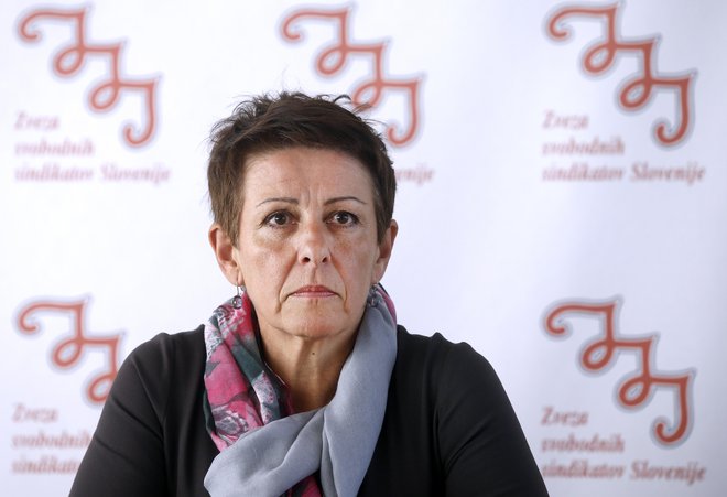 Lidija Jerkič, predsednica sindikata SKEI FOTO: Blaž Samec/Delo