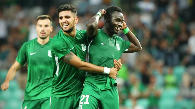 Kingsley Boateng je bil eden od junakov zmage Olimpije z dvema zadetkoma. FOTO: Jure Eržen