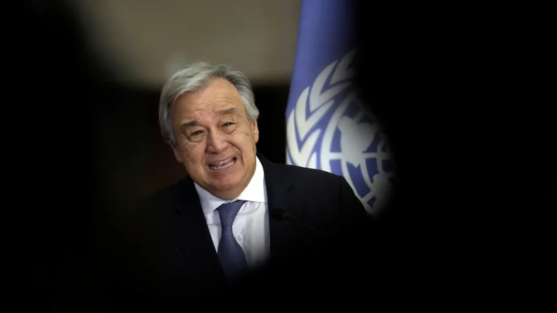 Fotografija: Generalni sekretar OZN António Guterres je opozoril, da se svetovna organizacija ne bi smela nenehno soočati z nevarnostjo bankrota. FOTO: REUTERS/Juan Carlos Ulate