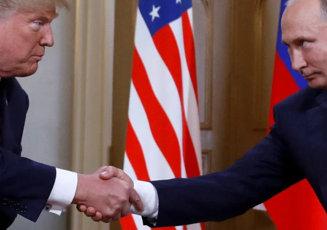 &raquo;Želi se srečati in jaz sem pripravljen,&laquo; je dejal Putin glede Trumpa, a poudaril, da bodo pred tem morali biti izpolnjeni določeni pogoji. FOTO: Kevin Lamarque/Reuters