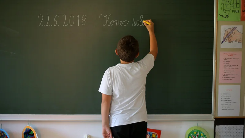 Fotografija: Kaos na trgu poglablja tudi socialne razlike na šolskih hodnikih. FOTO: Jože Suhadolnik/Delo
